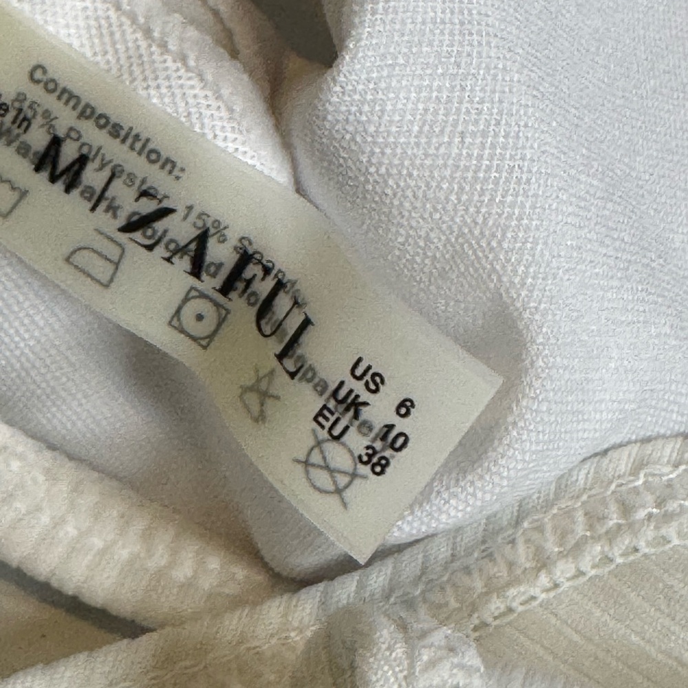 Zaful Ivory Ribbed Swimwear - Picture 10 of 11